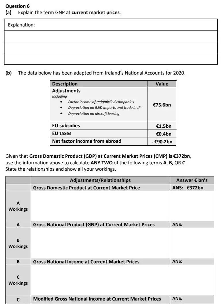 2022 Def Question 6 exam extract