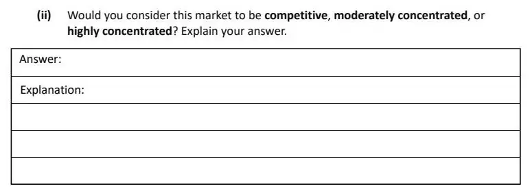 2021 Question 11 (a) exam extract