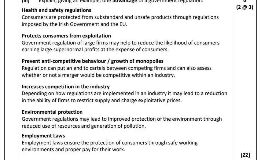 2021 Question 13 (b) marking scheme extract
