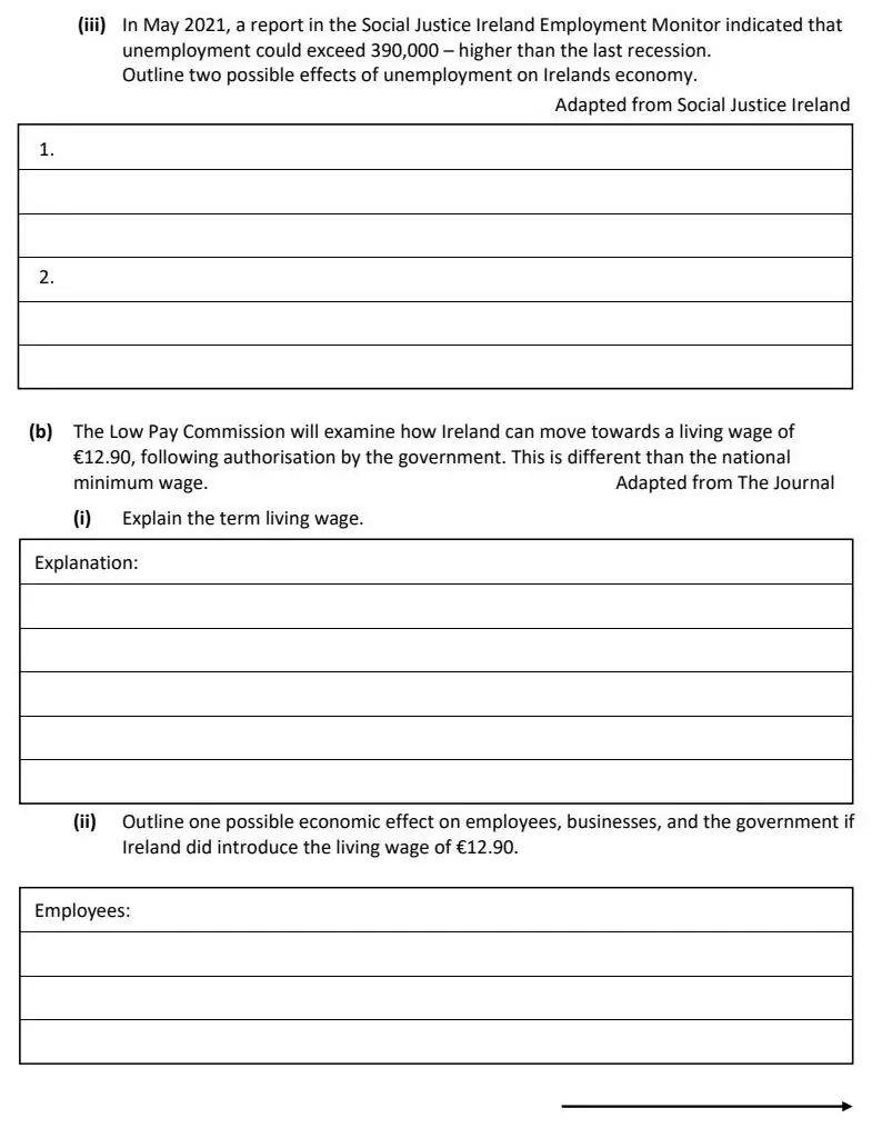 2022 Def Question 13 (a) & (b) exam extract