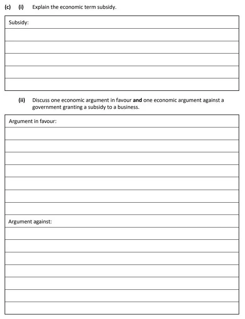 2022 Def Question 15 (c) exam extract