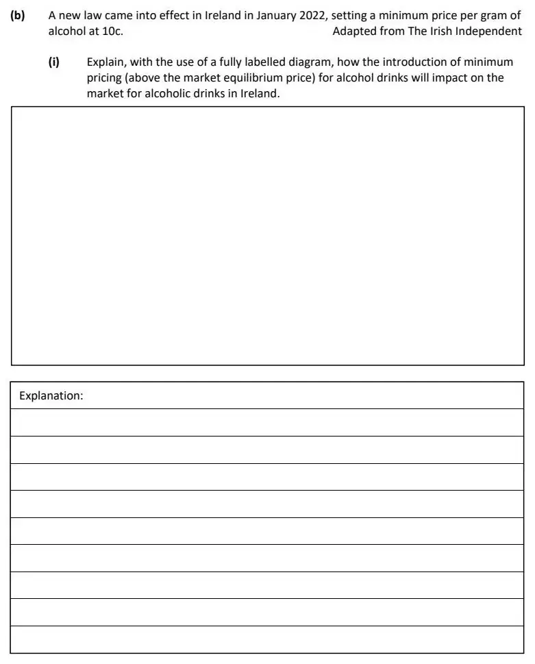 2022 Def Question 16 (b) exam extract