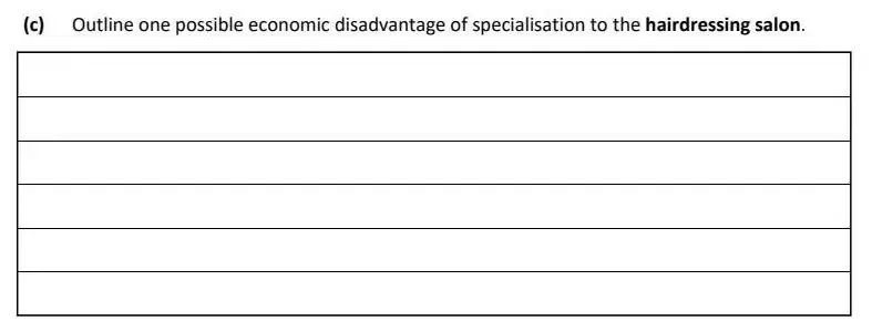 2022 Def Question 9 (b)/(c) exam extract