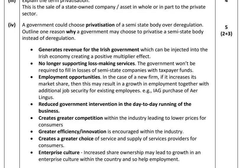 2022 Question 12 (a) marking scheme extract