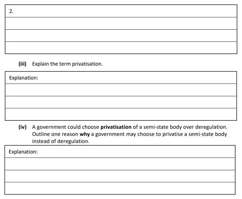 2022 Question 12 (a) exam extract