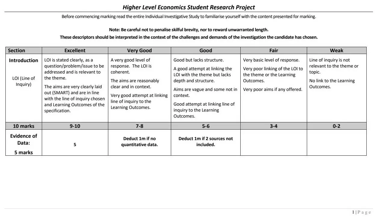 2023 Question 16 (c) marking scheme extract