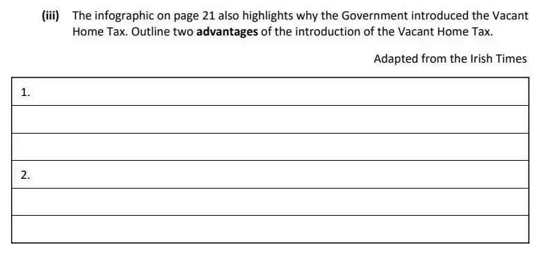 2024 Question 13 (a)(iii) exam extract