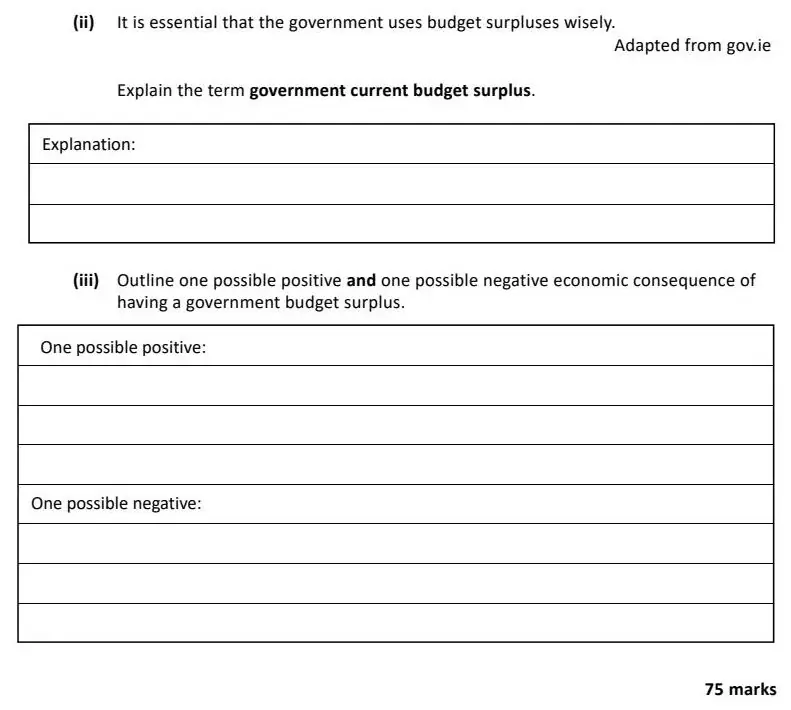 2024 Question 13 (c) exam extract