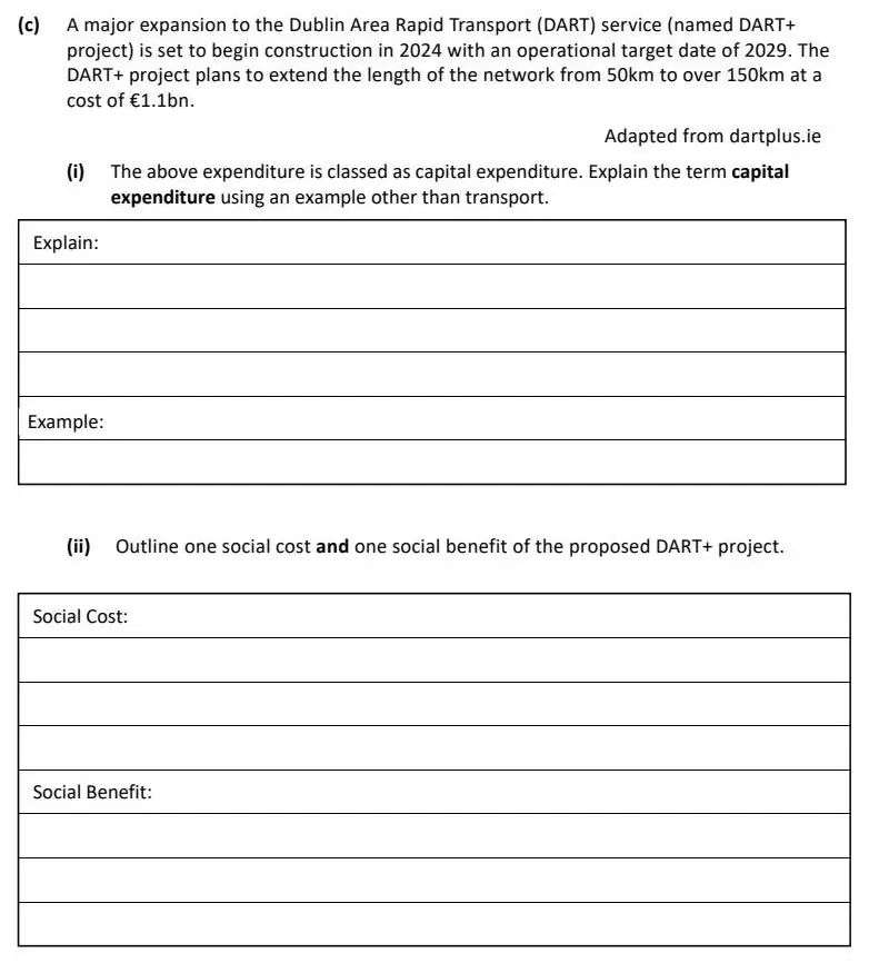 2024 Question 16 (c) exam extract