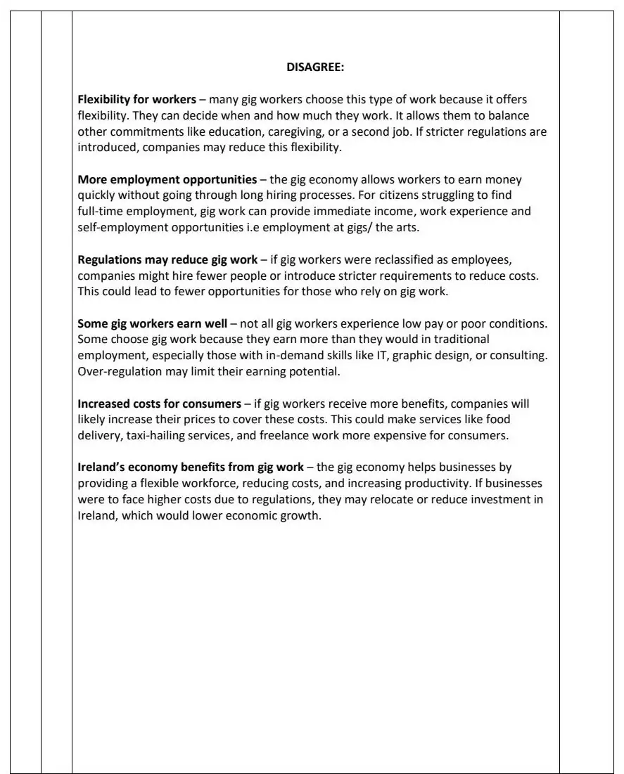 2025 Question 1 marking scheme extract