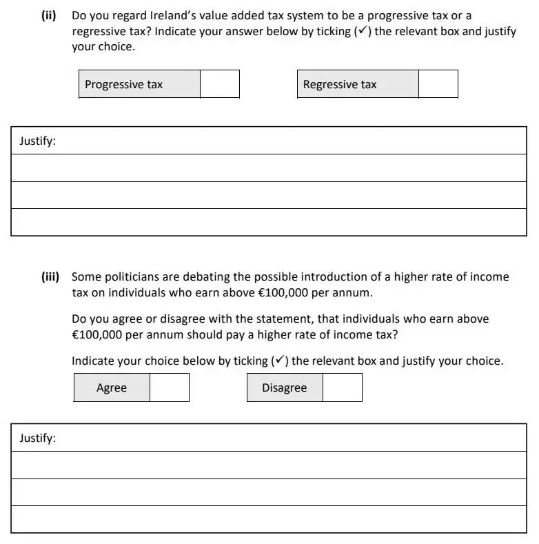 2025 Question 12 (b) exam extract