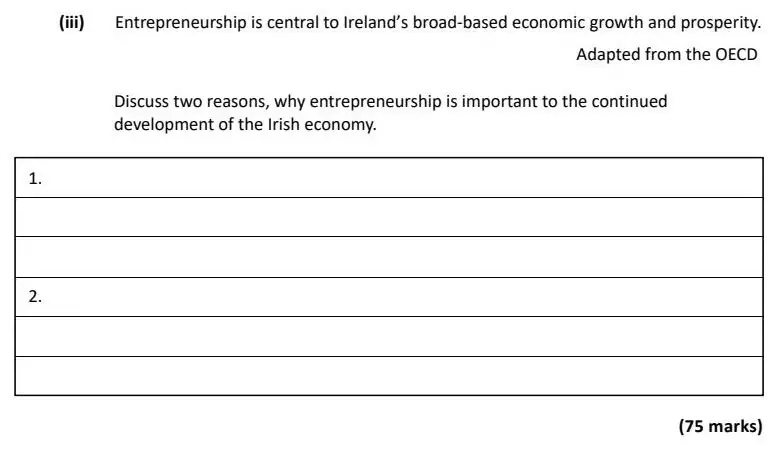 2025 Question 16 (c) exam extract