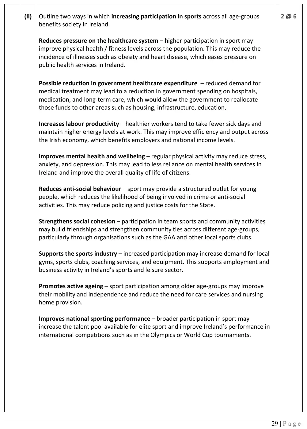 2026 marking scheme extract
