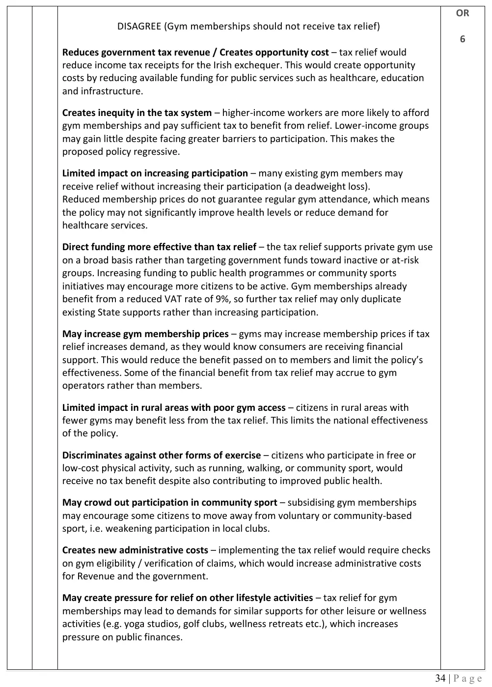 2026 marking scheme extract