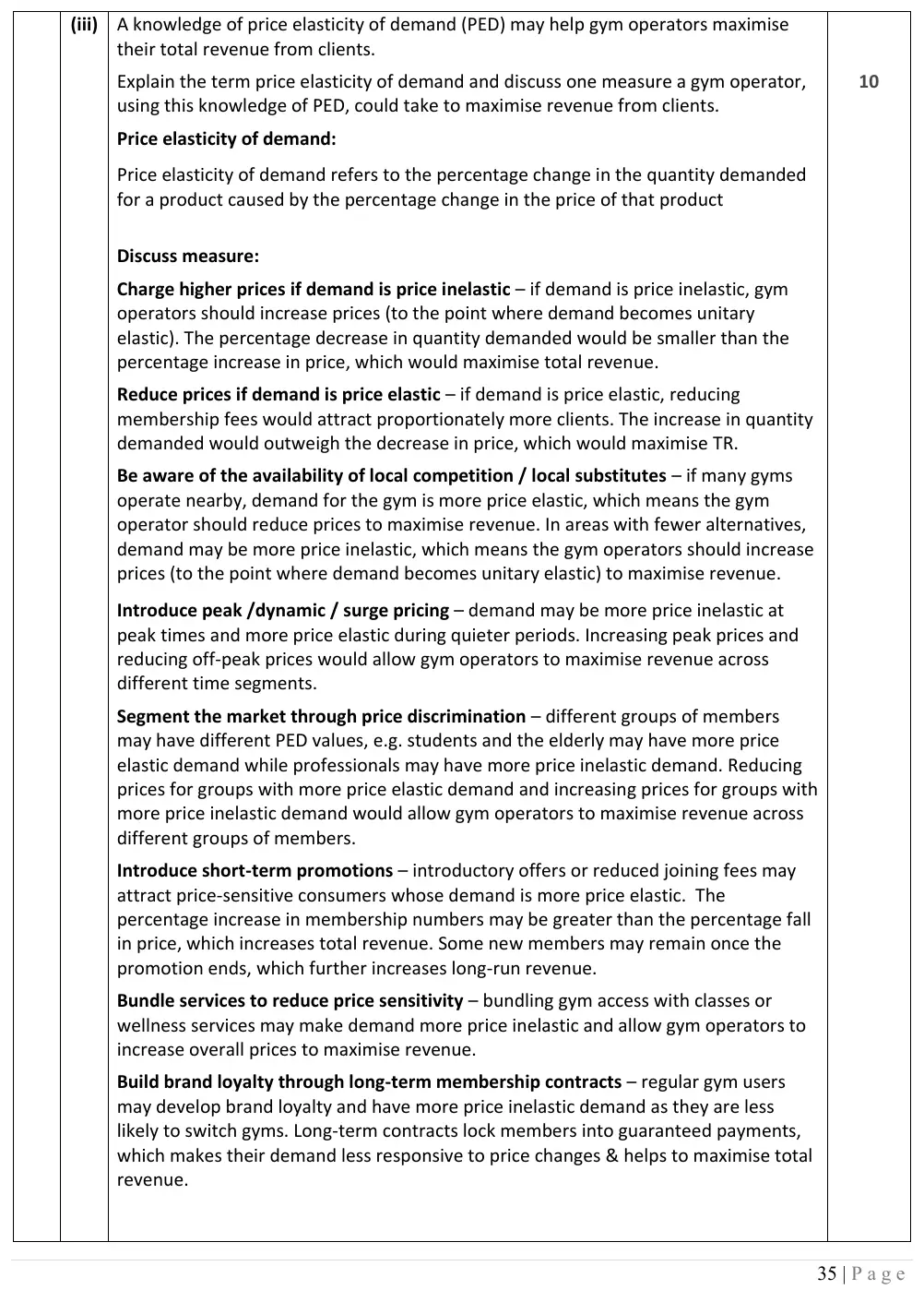 2026 marking scheme extract