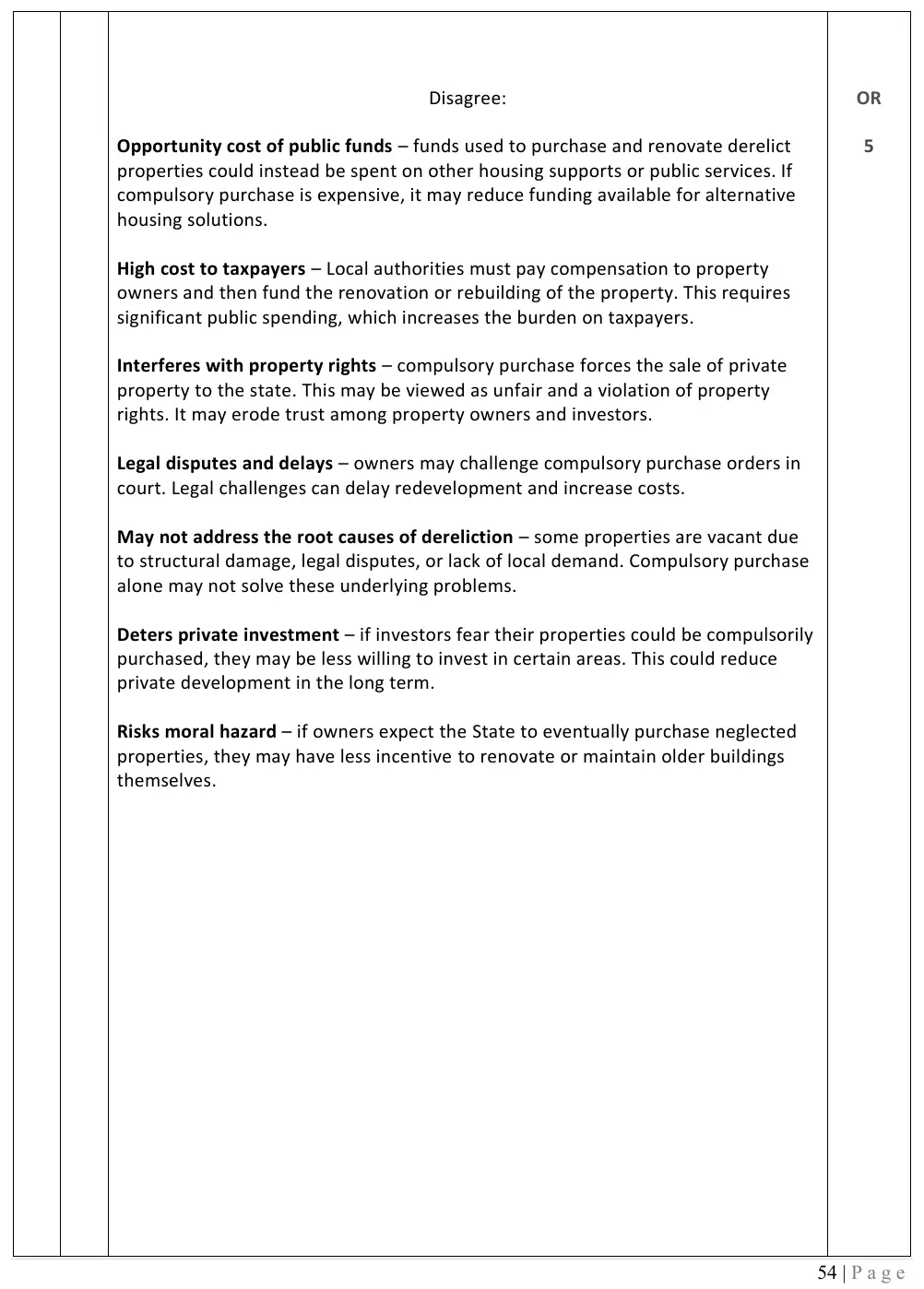 2026 marking scheme extract