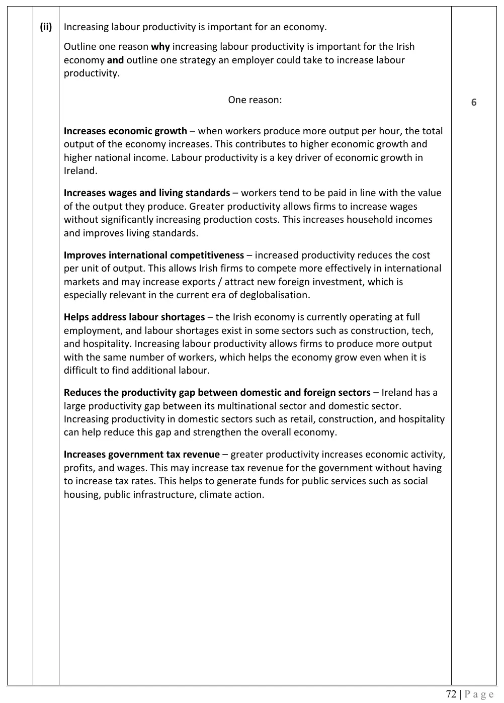 2026 marking scheme extract