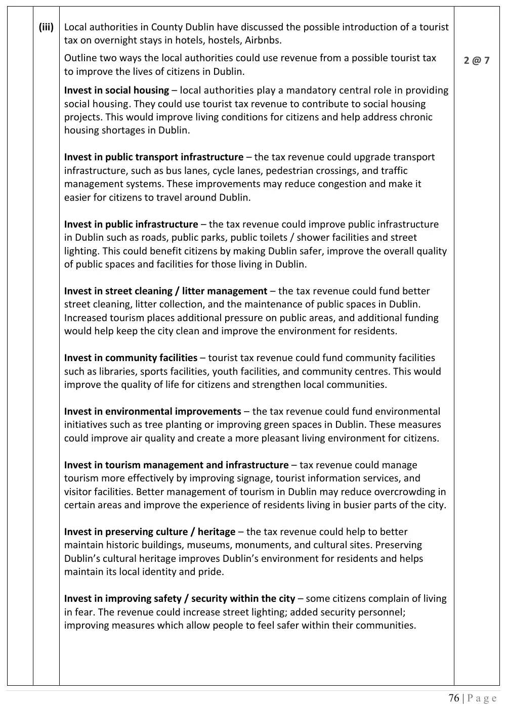 2026 marking scheme extract