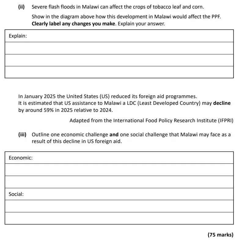 2026 Question 16 (c) exam extract