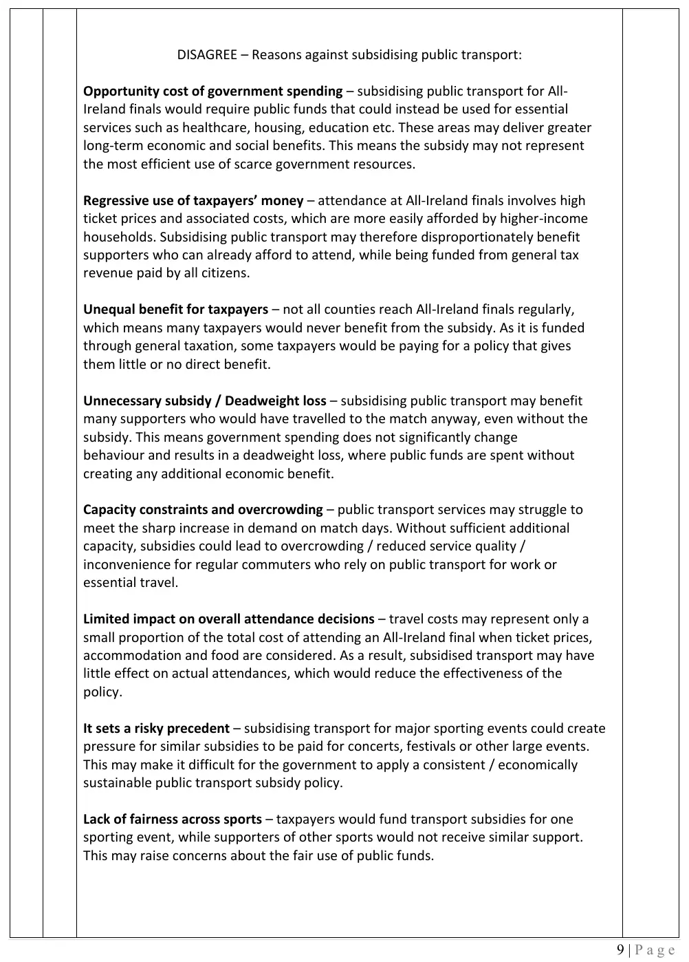 2026 marking scheme extract