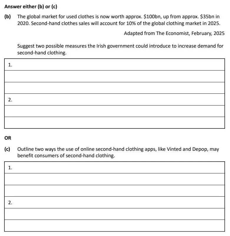 2026 Question 4 exam extract
